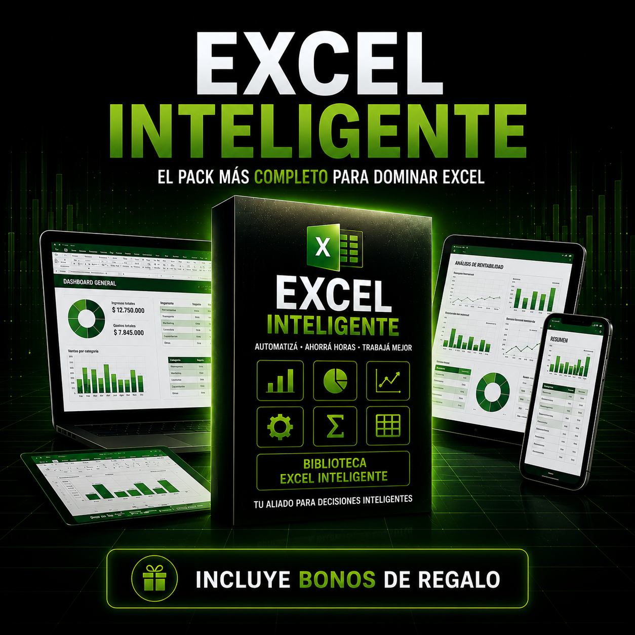 Excel Inteligente: Fórmulas Avanzadas, Automatizaciones y Power Query — Guía Completa